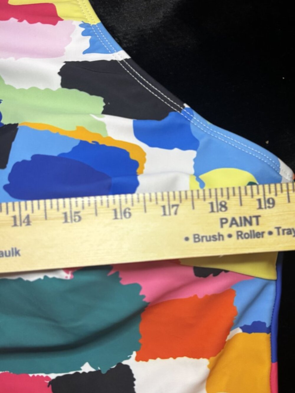 Abstract Racerback Tankini Top – Size 20W - Picture 3 of 7